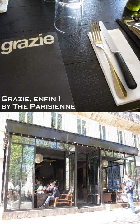 Grazie - restaurant Paris : enfin, je l'ai testé !
