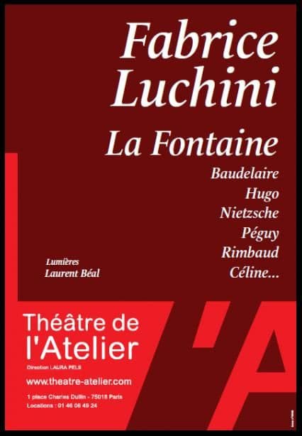 Luchini est au théâtre de l'Atelier