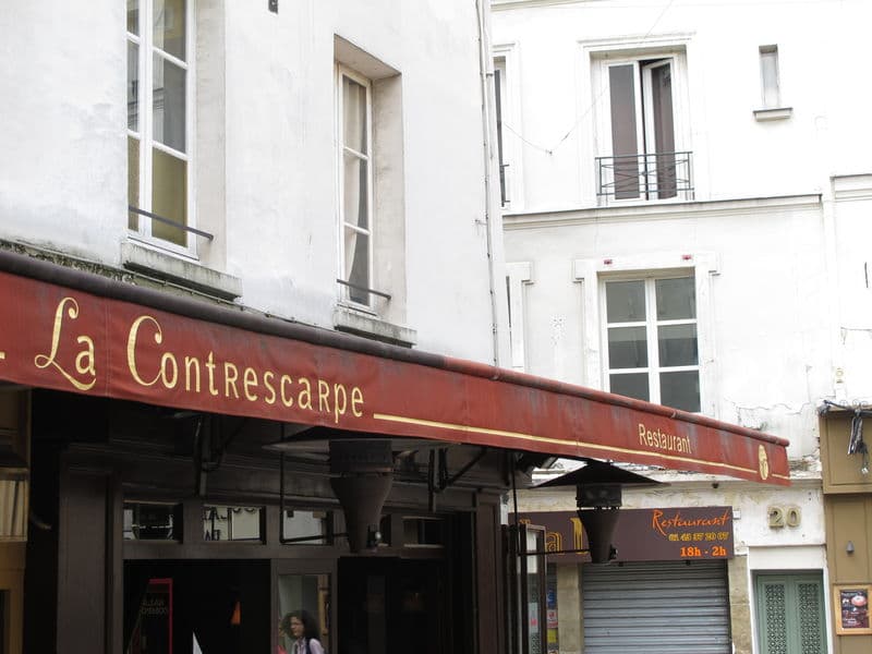 manger en terrasse place de la Contrescarpe !