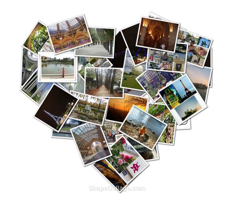 la mosaïque de photos de PARIS