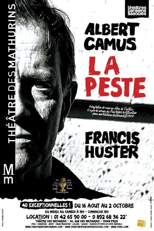 Francis Huster seul en scène - La Peste au théâtre des Mathurins