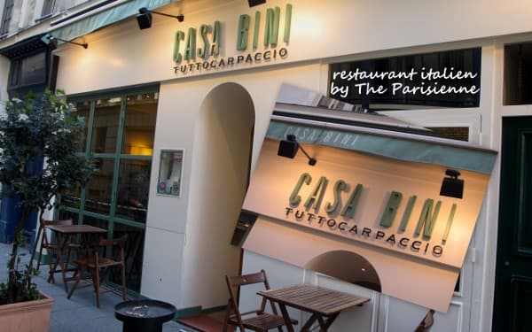 un restaurant italien à Paris : Casa bini