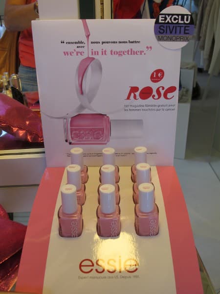Essie et Monoprix, pour lutter contre le cancer du sein