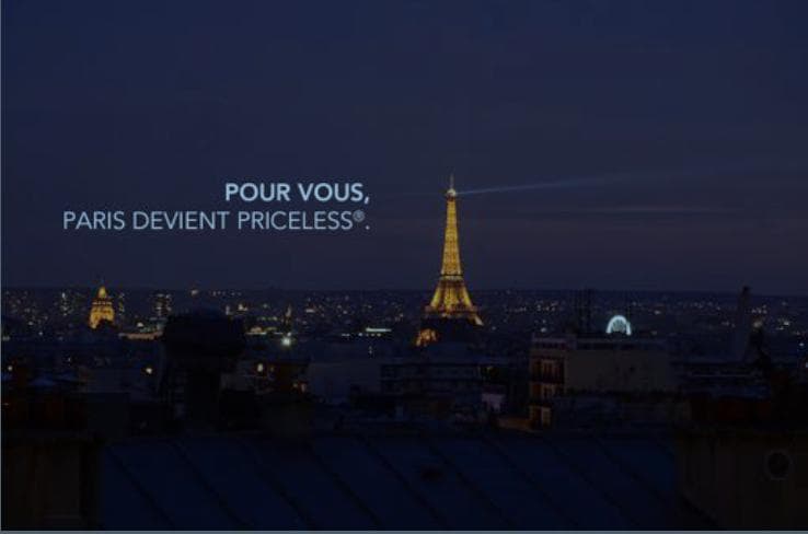 pour vivre des moments Priceless à PARIS ....Demain !