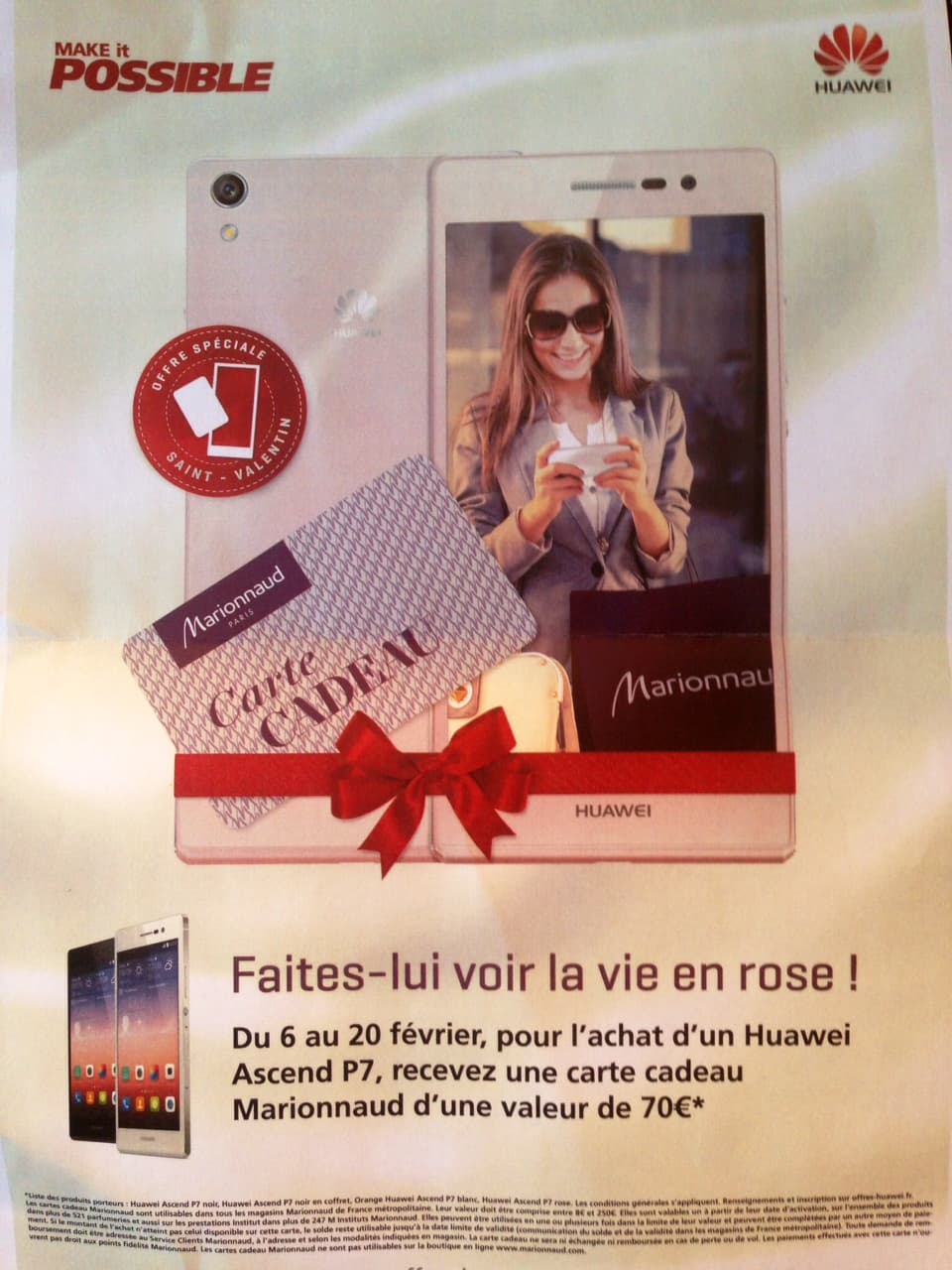 Huawei x Marionnaud pour la Saint Valentin