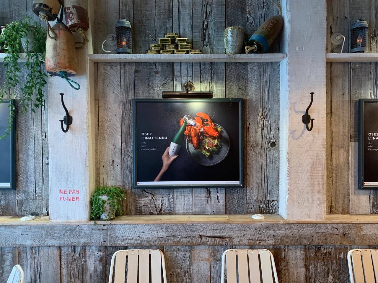 Pop-up accord mer-saké chez Huguette