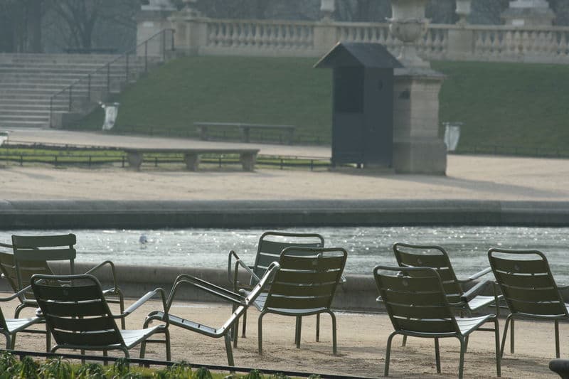 le jardin du Luxembourg ... par -4°C !