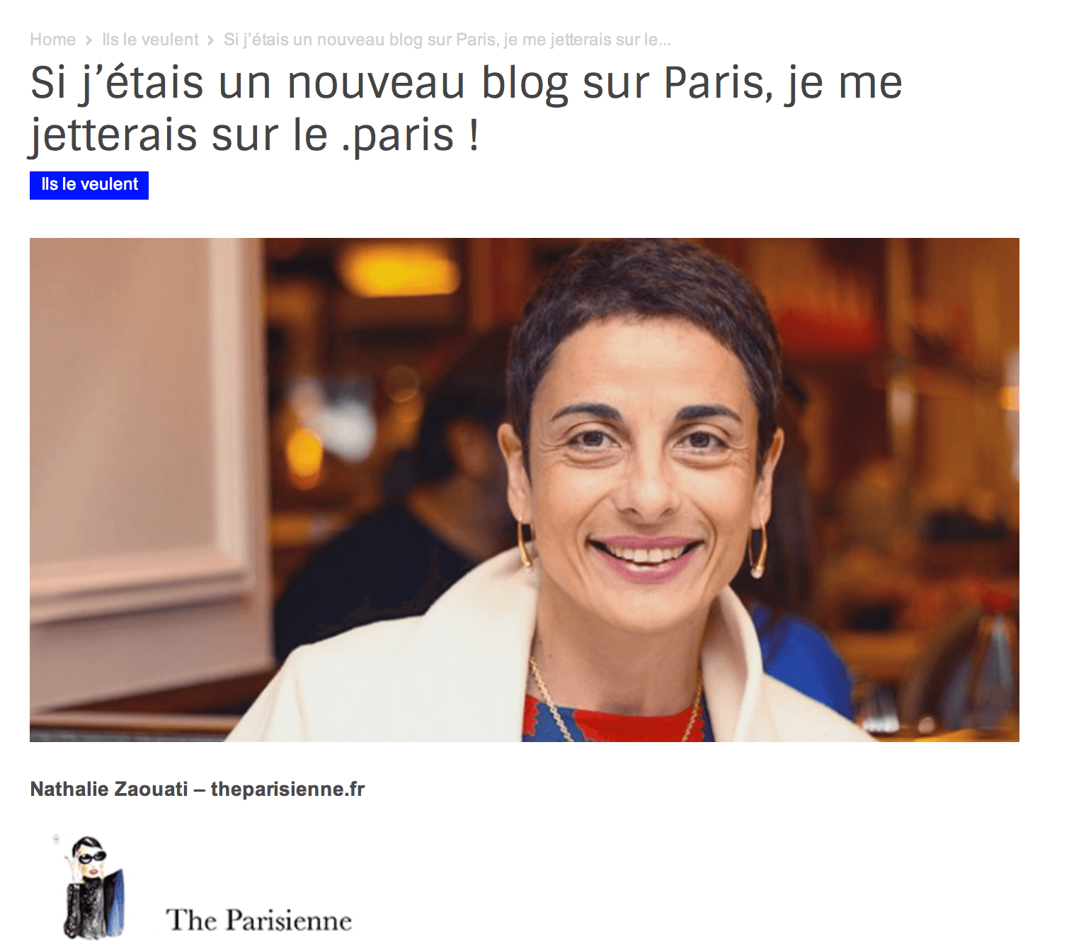 le .paris pour The Parisienne ?