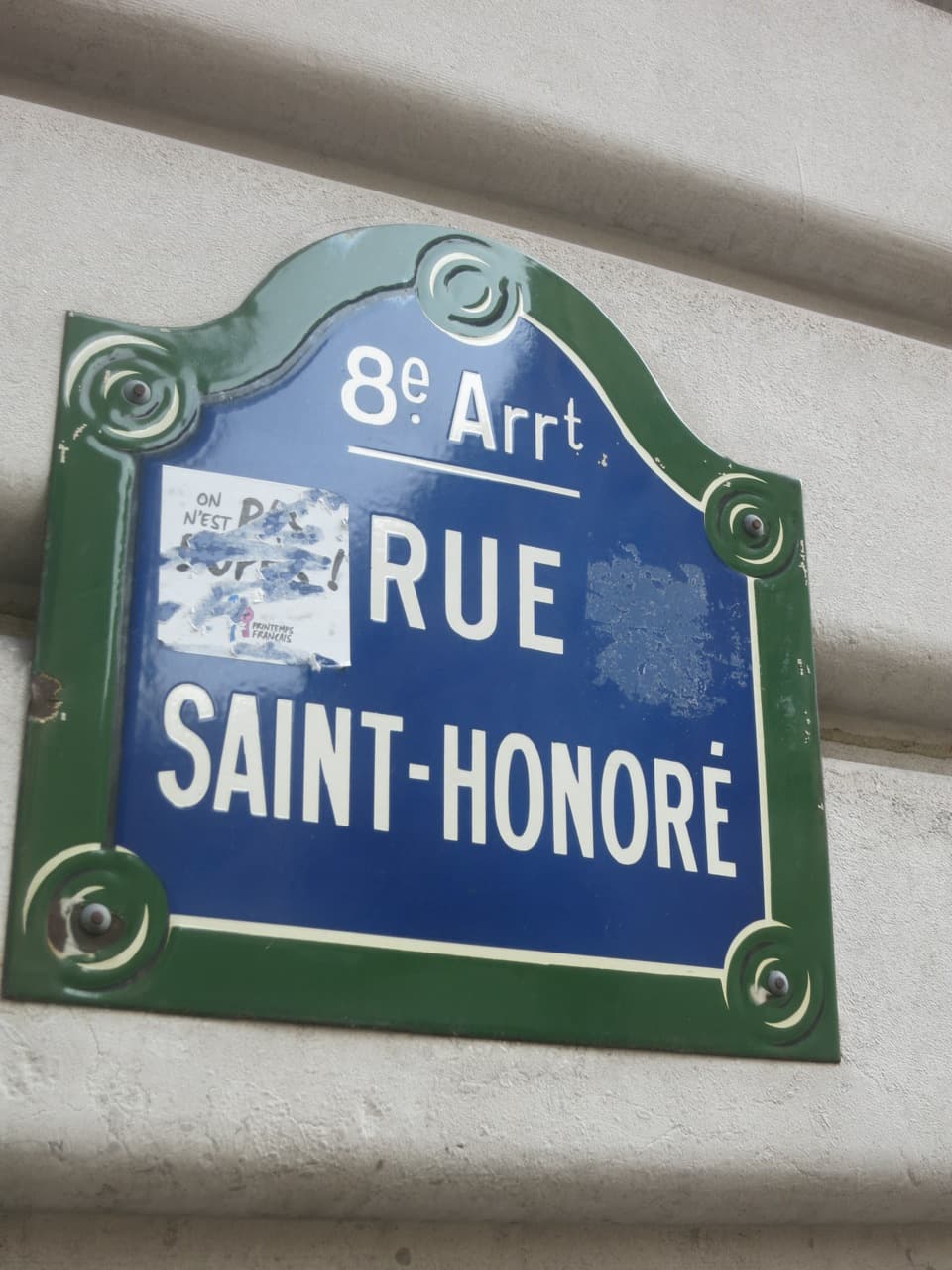 La mythique rue Saint-Honoré