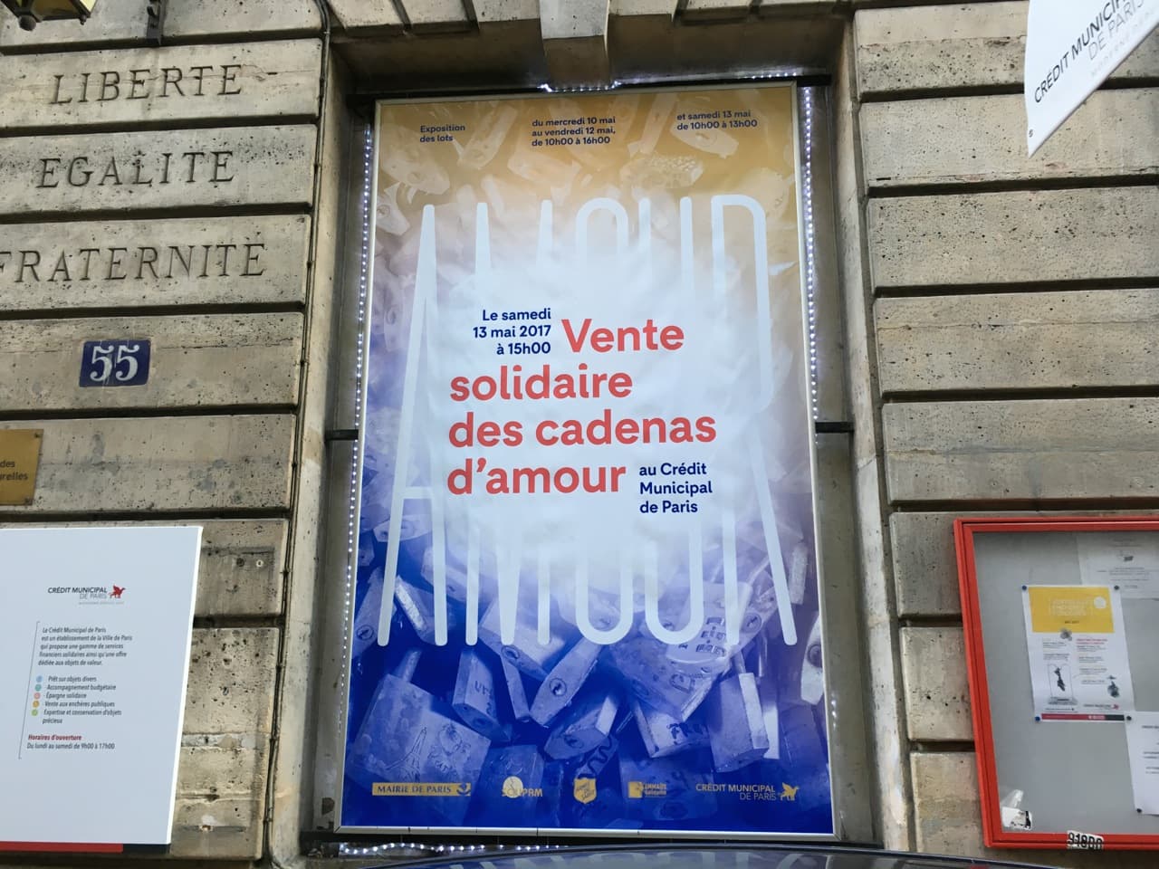 Vente des Cadenas d'amour de Paris