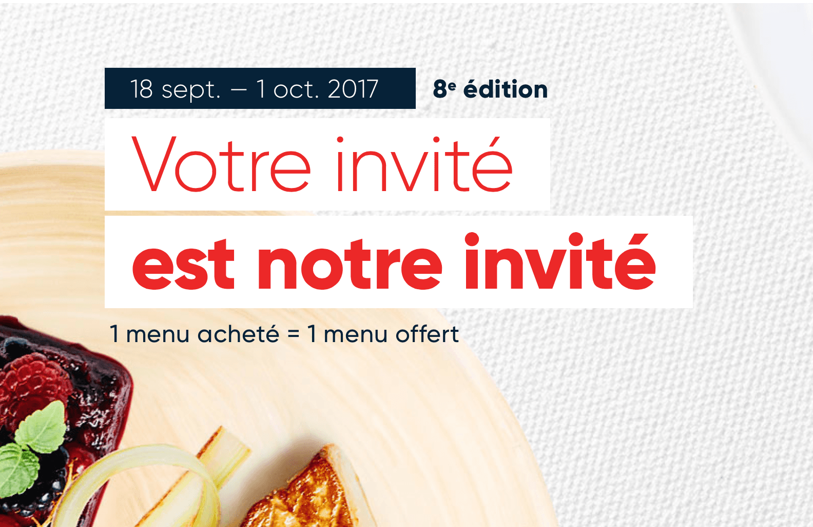 Tous au Restaurant 2017 : vous êtes prêts ?