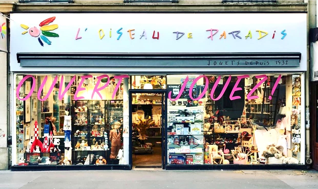 Confinement - magasins de jouets à Paris